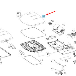 MB SPRINTER W906 Roof A/C Evaporator Core Case Upper A0018305503 ORIGINAL