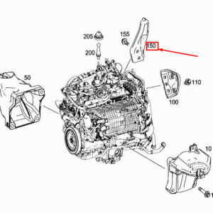 MERCEDES-BENZ CLS C257 Rear Right Engine Lifting Eye A2562240200 ORIGINAL