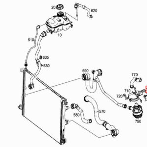 MERCEDES-BENZ A W177 Engine Water Pump Bracket A1775040200 ORIGINAL