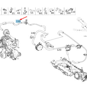 MERCEDES-BENZ A W176 Vacuum System Line A2700700800 ORIGINAL