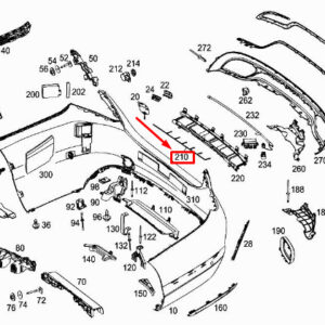 MERCEDES-BENZ C W205 Rear Bumper Wiring Harness A2055402400 ORIGINAL