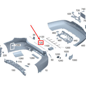 MERCEDES-BENZ EQS V297 Rear Switch Module A2239051800 ORIGINAL