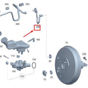 MERCEDES-BENZ CLA C118 Brake Booster Vacuum Line A1774309300 ORIGINAL
