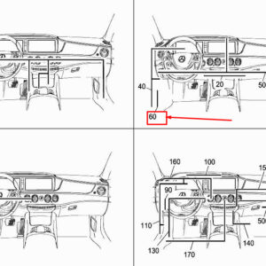 MERCEDES-BENZ S W222 Tire Pressure Control Harness A2225407308 ORIGINAL