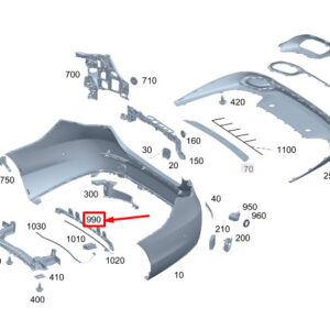 MERCEDES-BENZ C W206 Rear Bumper Switch Module Holder A2068859400 ORIGINAL