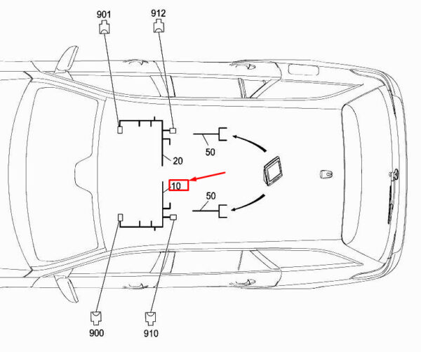 MERCEDES-BENZ E W212 Front Left Seat Adjustment Harness A2128201213 ORIGINAL
