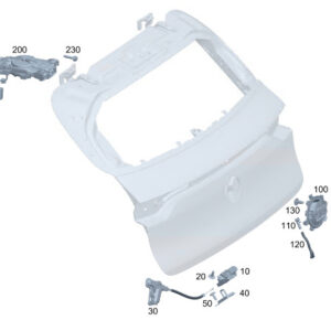 MERCEDES-BENZ EQC Rear Side Wall Drive Mount Holder A2058200130 ORIGINAL