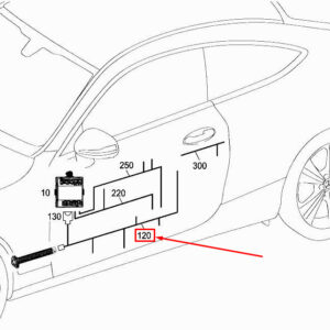 MERCEDES-BENZ C Coupe C205 Front Door Wiring Harness A2055409931 ORIGINAL