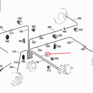 MERCEDES-BENZ SLK R172 Brake Line A1724201326 ORIGINAL