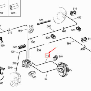 MERCEDES-BENZ GLC X253 Brake Line A2054200126 ORIGINAL