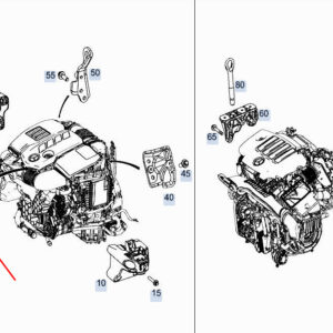 MERCEDES-BENZ GLE W167 Front Engine Lifting Eye A6542230041 ORIGINAL