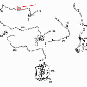MERCEDES-BENZ S W222 Engine Vacuum Line A6560700132 ORIGINAL