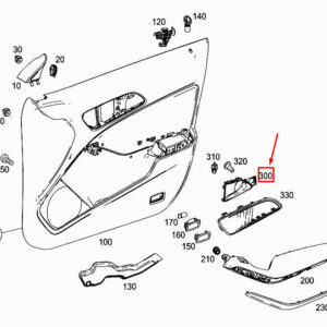 MERCEDES-BENZ CLA Coupe C117 Left Rear Inner Handle A24676001619051 ORIGINAL