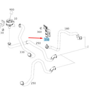 MERCEDES-BENZ GLA X156 Heating Line Mounting Bracket A2465010120 ORIGINAL
