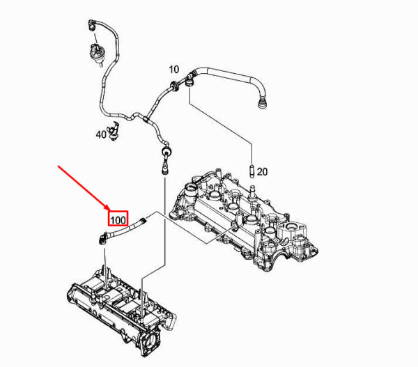 MERCEDES-BENZ CITAN W415 Engine Coolant Hose A4155000375 ORIGINAL