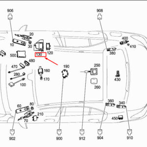 MERCEDES-BENZ C Coupe C205 Compensator Bracket A2055455500 ORIGINAL