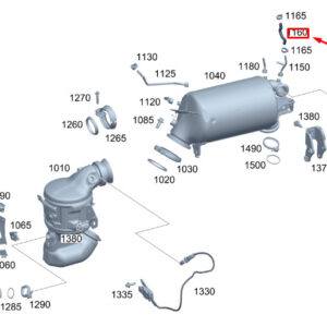 MERCEDES-BENZ GLE W167 Exhaust Gas Line A6541410600 ORIGINAL