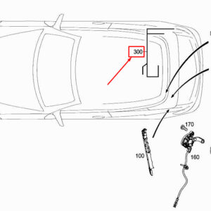 MERCEDES-BENZ E Cabrio A207 Folding Top Case Harness A2074409905 ORIGINAL