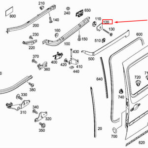 MERCEDES-BENZ CITAN W415 Rear Central Left Bracket A4157410514 ORIGINAL