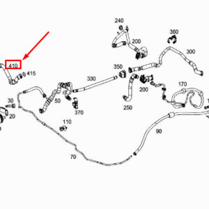 MERCEDES-BENZ GLC X253 Engine Water Coolant Hose A2058301302 ORIGINAL
