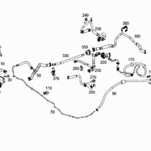 MERCEDES-BENZ C W205 Engine Coolant Hose A2058306005 ORIGINAL