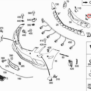 MERCEDES-BENZ Cabrio A207 Front LH Bumper Reinforcement A2078850916 ORIGINAL