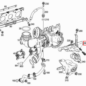 MERCEDES-BENZ C Coupe C205 Left Turbocharger Shield A2761401334 ORIGINAL