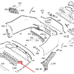 MERCEDES-BENZ CLS C257 Rear Bumper Switch Module Holder A2578859800 ORIGINAL