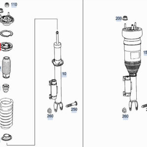 MERCEDES-BENZ GLE W167 Front Upper Spring Shim A1673220200 ORIGINAL