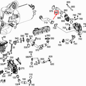 MERCEDES-BENZ S W222 EGR Line A6541400560 ORIGINAL