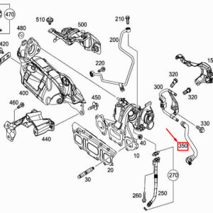 MERCEDES-BENZ CITAN W415 Engine Coolant Hose A2002030082 ORIGINAL