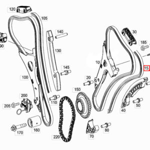 MERCEDES-BENZ S W222 Engine Tooth Chain A0009934578 ORIGINAL