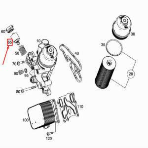 MERCEDES-BENZ S W222 Engine Oil Temperature Regulator A2781800175 ORIGINAL
