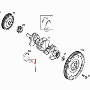 MERCEDES-BENZ CITAN W415 Crankshaft Bearing Shell A6080330000 ORIGINAL