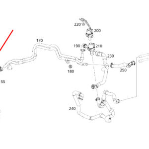 MERCEDES-BENZ CLA C118 Heating Line LHD A2475064000 ORIGINAL