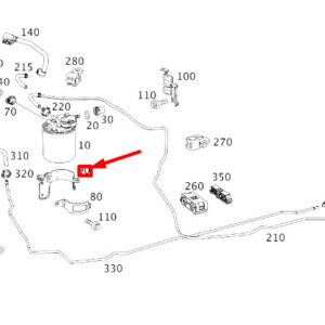 MERCEDES-BENZ CLA C117 Fuel Filter Fastening Bracket A6450920140 ORIGINAL