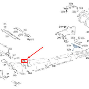 MERCEDES-BENZ CLA C118 Front Center Exhaust Shielding A1776823201 ORIGINAL