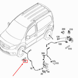 MERCEDES-BENZ CITAN W415 Front Left Rpm Sensor Bracket A4155420844 ORIGINAL