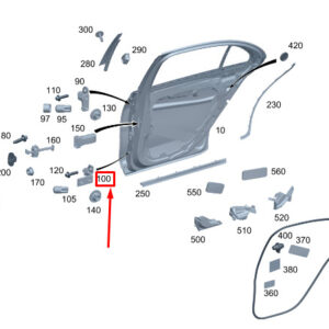 MERCEDES-BENZ S W223 Rear Right Lower Door Hinge A2237303010 ORIGINAL