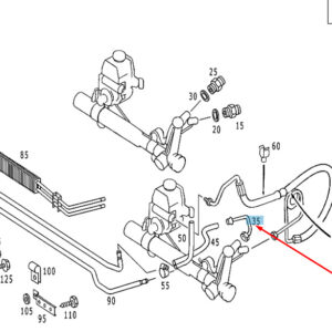 MERCEDES-BENZ SPRINTER W903 Steering Return Line LHD A9014602624 ORIGINAL