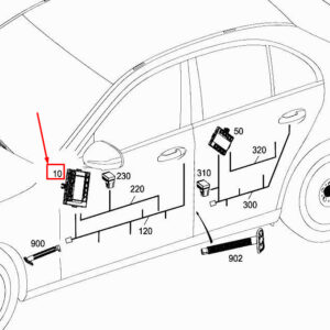 MERCEDES-BENZ CLS C257 Front Right Door Control Unit A2579002600 ORIGINAL