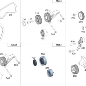 MERCEDES-BENZ SPRINTER 907 Engine V-Ribbed Belt A0019939596 ORIGINAL