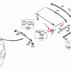 MERCEDES-BENZ CITAN W415 Rear Hatch Pneumatic Spring A4159880004 ORIGINAL