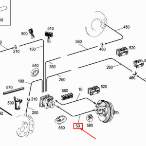 MERCEDES-BENZ CLS C257 Main Brake Cylinder Brake Line A2134200326 ORIGINAL