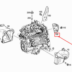 MERCEDES-BENZ CLS C257 Rear Left Engine Lifting Eye A2562240300 ORIGINAL