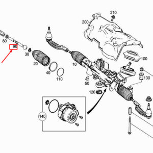 MERCEDES-BENZ A W177 Steering Tie Rod A1773380000 ORIGINAL