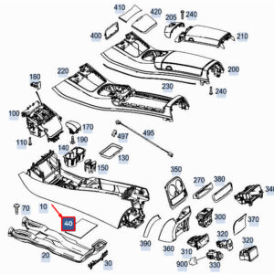 MERCEDES-BENZ S W222 Stowage Compartment Insert A2226890096 ORIGINAL