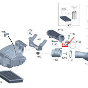MERCEDES-BENZ SPRINTER 907 Clean Air Line Holder A9075281800 ORIGINAL