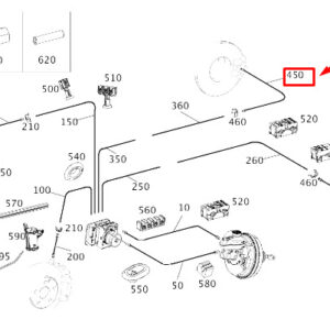 MERCEDES-BENZ AMG GT X290 Rear Brake Hose A0004206905 ORIGINAL
