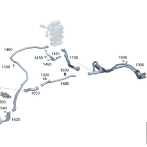 MERCEDES-BENZ S W223 Coolant Pump Hose A2238301003 ORIGINAL